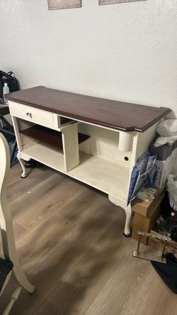 Vintage Wooden Bar Cabinet with Drawer & Storage