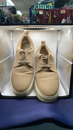 Size 8.5 Nordstrom Rack tan casual low-top lace-up shoe