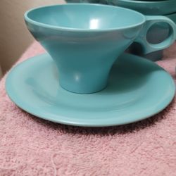 Vintage Russell wright 7 tea cups & 4 saucers melamine 