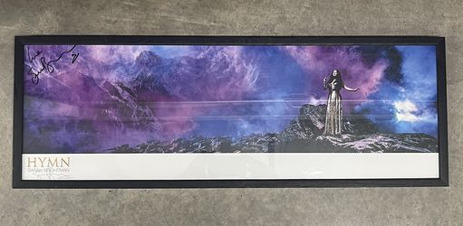 SARAH BRIGHTMAN Autograph SIGNED HYMN WORLD TOUR POSTER FRAMED