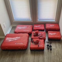 Milwaukee M18 Drill Boxes And Charger Bundle