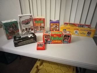 Never been open Vintage Baseball and Football Card Sets Lot