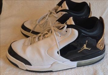Jordan Big Fund Premium White Metallic Gold Men Size 12 CI2216-100 Pre-owned