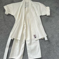 Karate Outfit Uniform For Martial Arts Kids Age 4, 5, 6, 7 Size 0