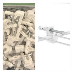 CLOSET SHELVES HARDWARE / WIRE CLIPS 45 CT FOR $7  