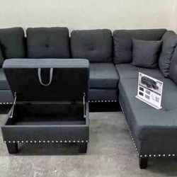 New Sectional Couch With Ottoman / Free Delivery 