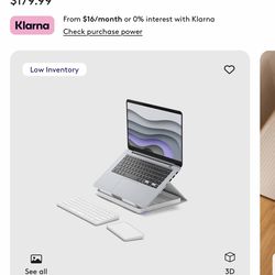 Logitech Casa Pop Up Desk (Keyboard and Trackpad)