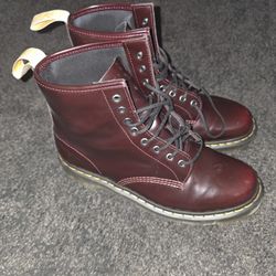 Dr. Martens Red Vegan Boots 