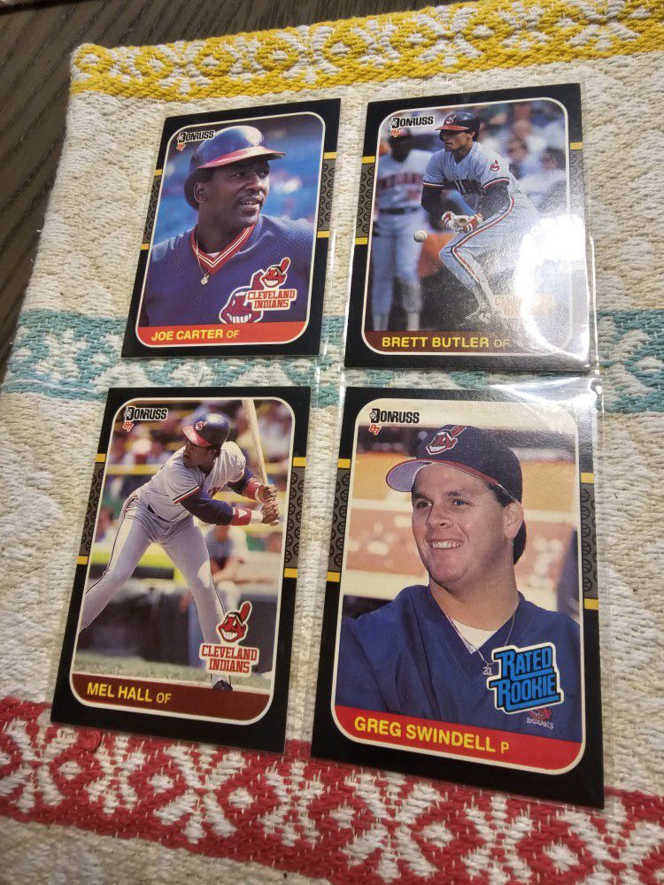 Cleveland Indians '87 Donruss Baseball Cards Lot 
