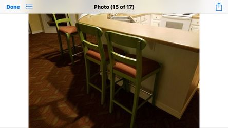 Green bar stools 30" (few available) $39 each