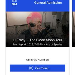 Lil Tracy Blood Moon Tour Tickets 