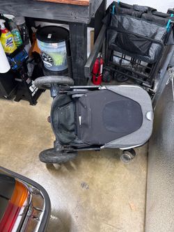 Nuna folding stroller.