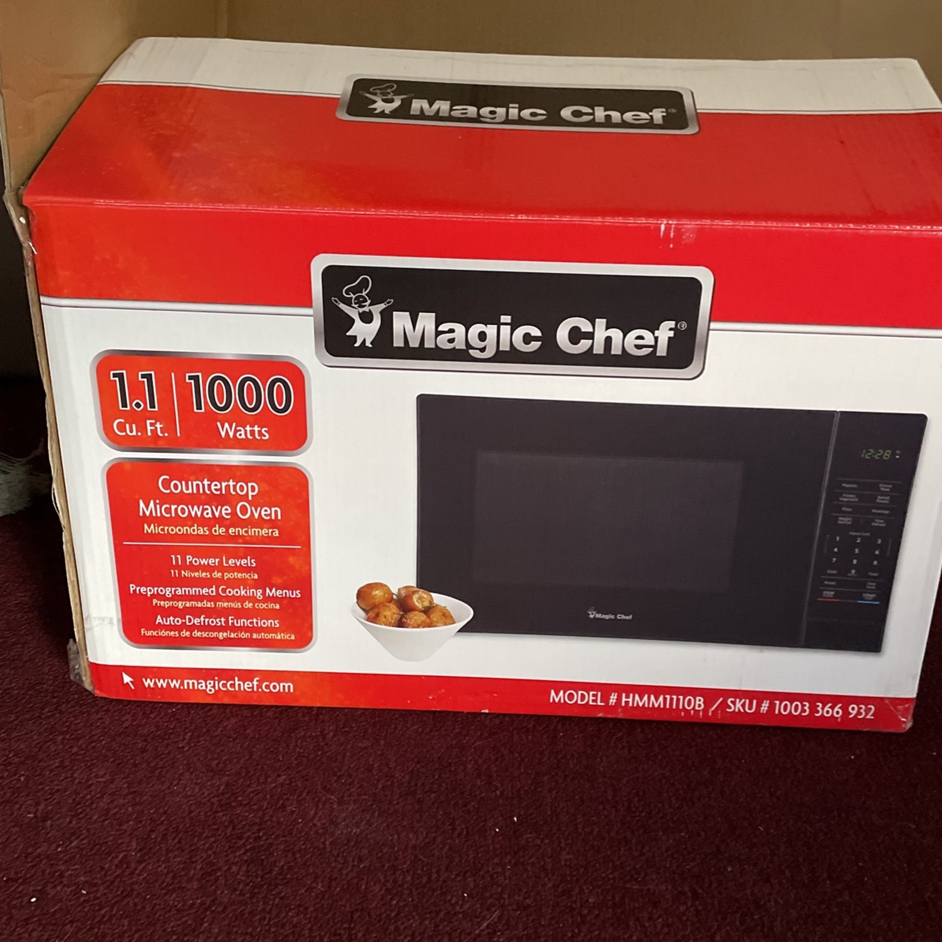 Magic Chef Microwave Never Used