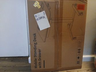 Mobile Bedside hospital table with Drawer,..  $$$40$$$