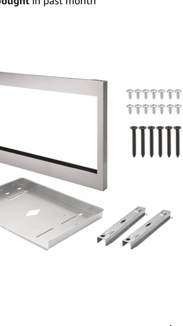 Trim Kit for Built-in Microwave Oven in Stainless Steel