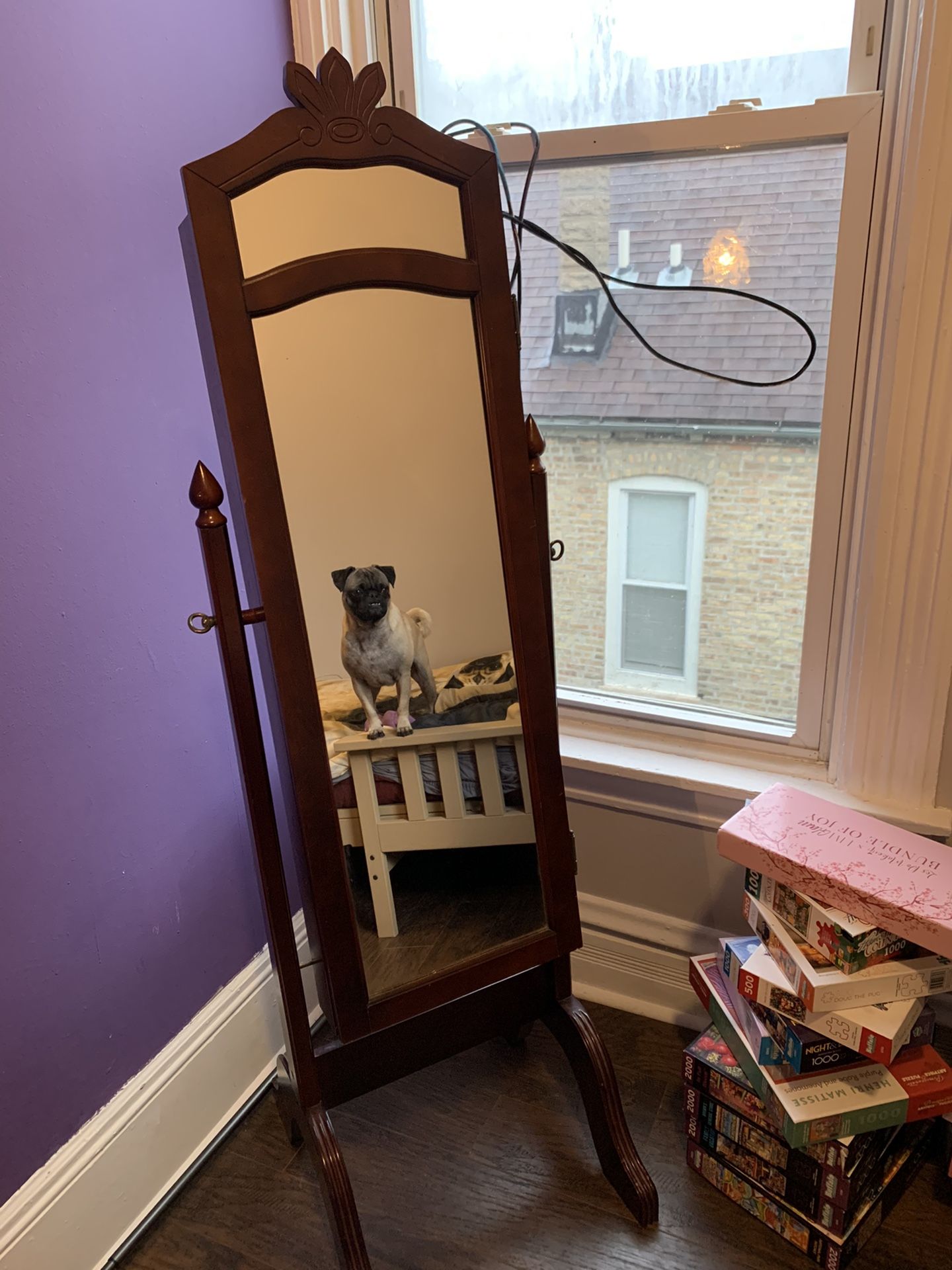 Vintage Jewelry Box Mirror