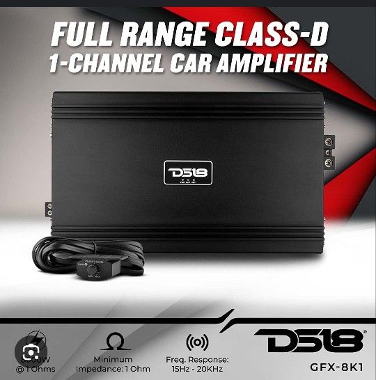 Like New DS18 8000 WATT FULL RANGE MONO BLOCK AMP