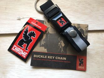 New Chrome mini buckle keychain
