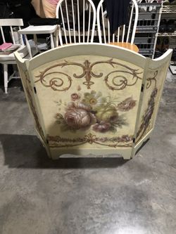 Victorian Wood Fireplace Divider Cover