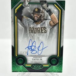 2024 Topps Tier One Green Foil Fernando Tatis Jr Auto /20