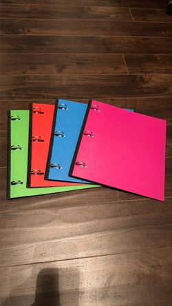 1” binders with dividers