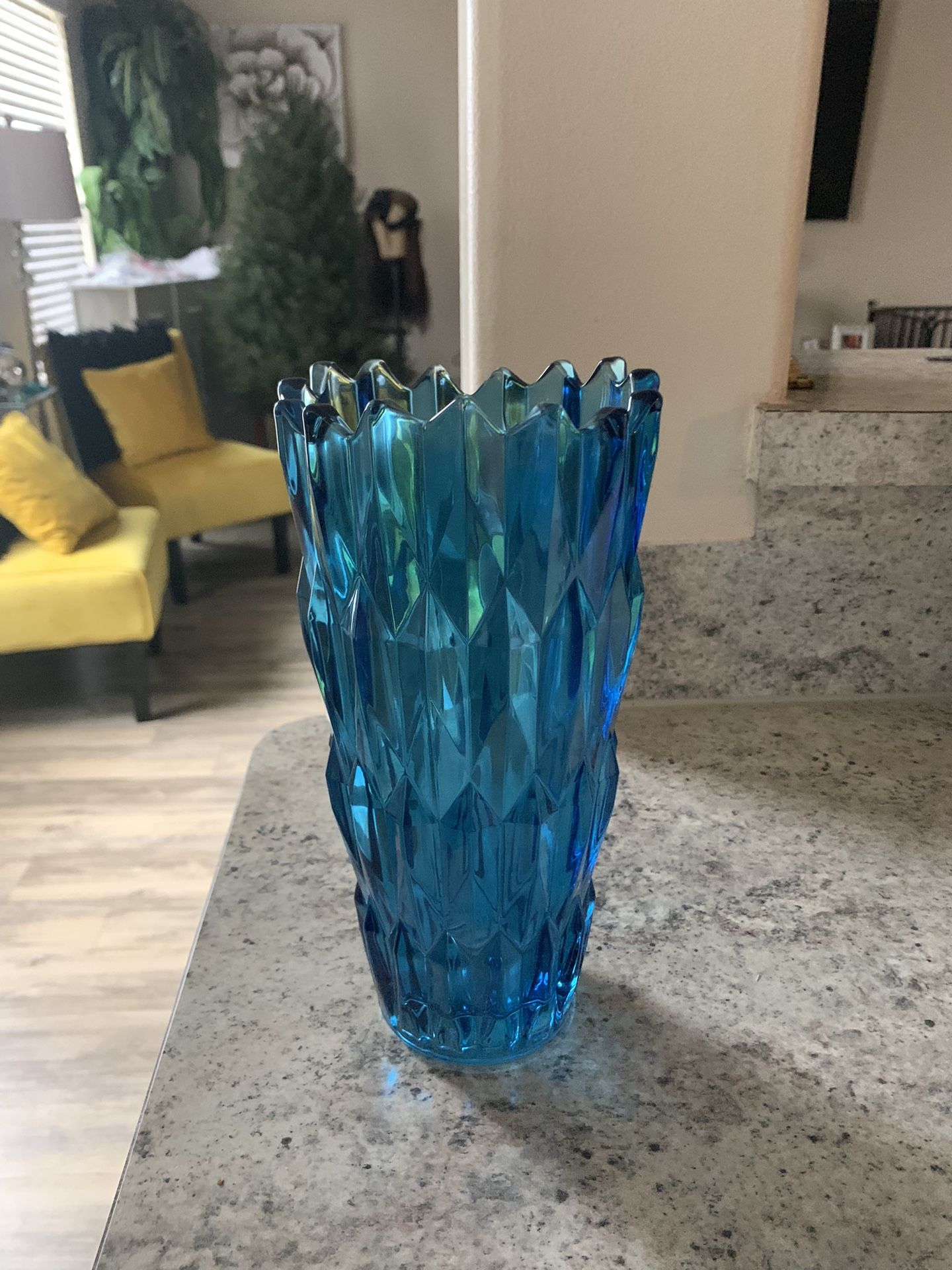 Cute Blue Palamain Glass Vase