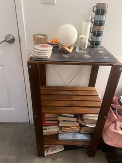 Solid Wood Storage Shelf / Bookcase