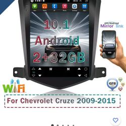 9.7 Vertical Android 10.1 Car Radio GPS 2+32G For Chevy Cruze 2009-2014