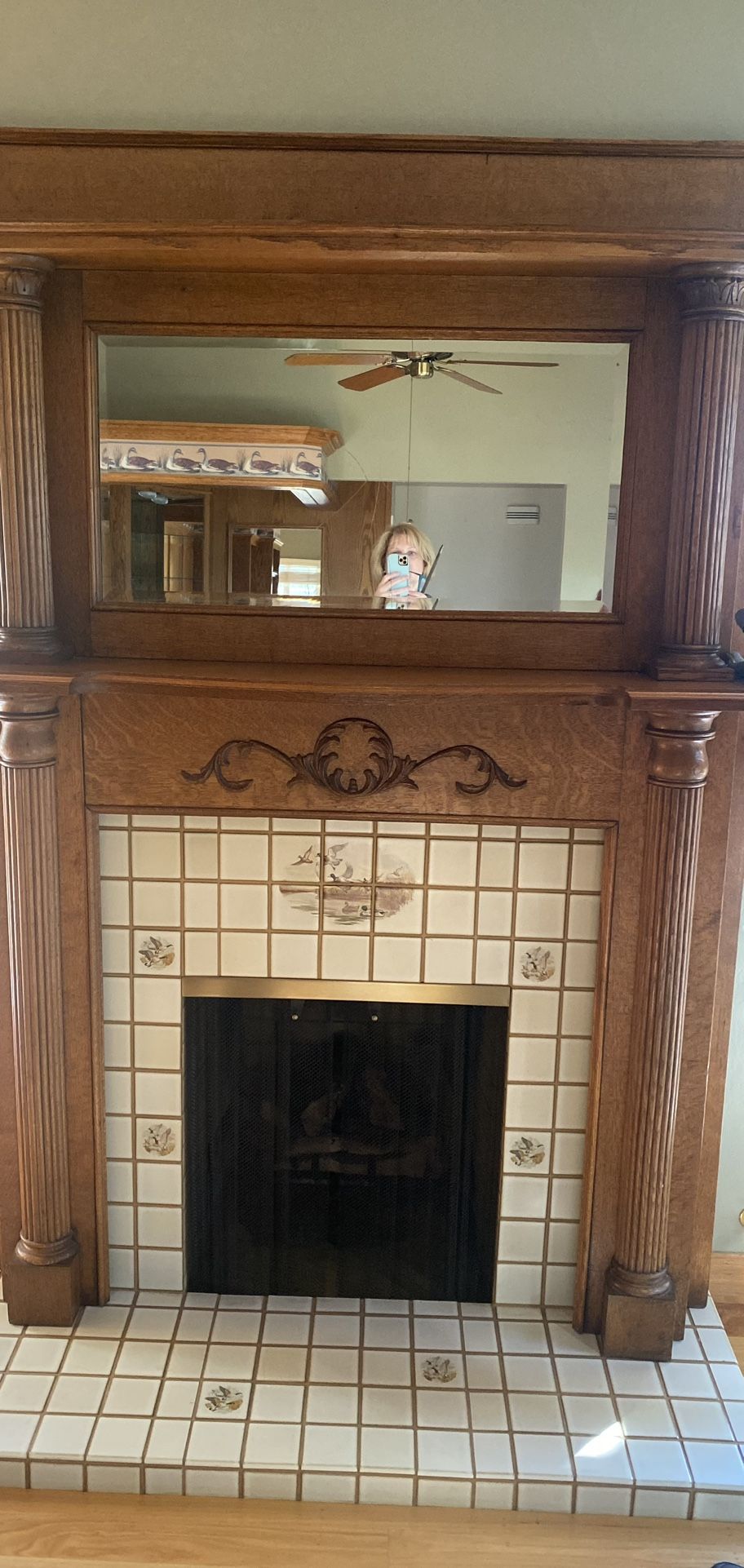 Antique Fireplace Mantle