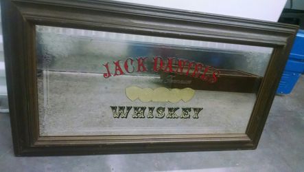 Antique Jack Daniel's wall mirror