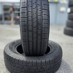 225 65 17 (2) (P36) TIRES GOODYEAR ALL SEASON RELIANT   90% TREAD