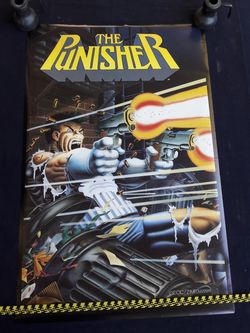 Marvel Punisher Poster Vintage 1989