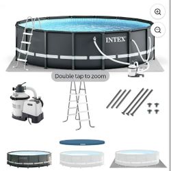 Intex Ultra XTR Deluxe above ground swimming pool set.