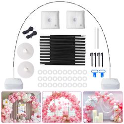 Balloon Arch Kit, 7.4ft Balloon Arch Stand Frame With Base: For Wedding Baby Shower Birthday Party Decorations