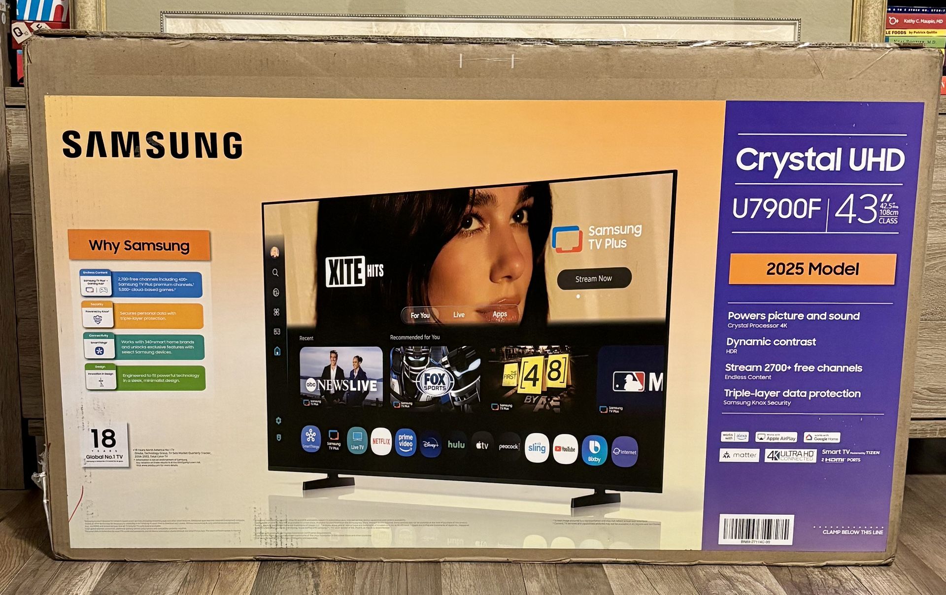 New Samsung 43” Crystal UHD - 2025 TV