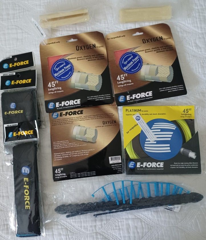 E-Force Strings, Bumper, Grip Enlargement. 