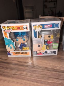Funko Pop Lot – SSGSS Vegito #515 & Thor #438