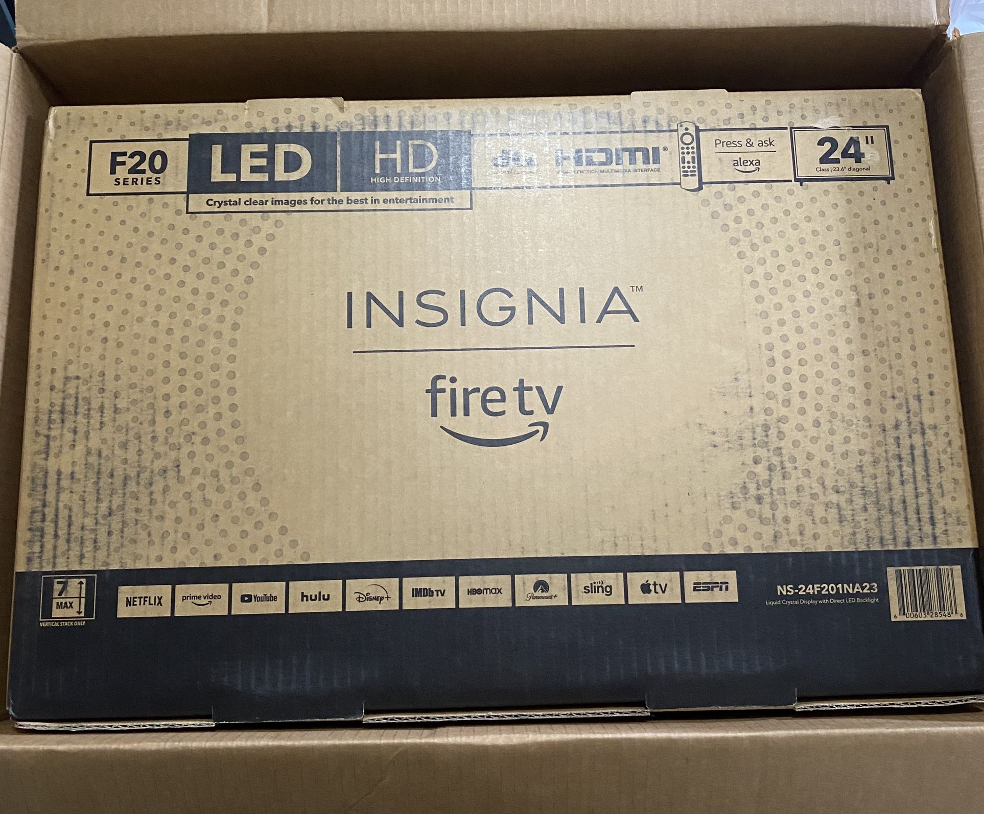 Insignia Fire Tv 24” Brand New