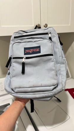 Baby blue Jansport backpack