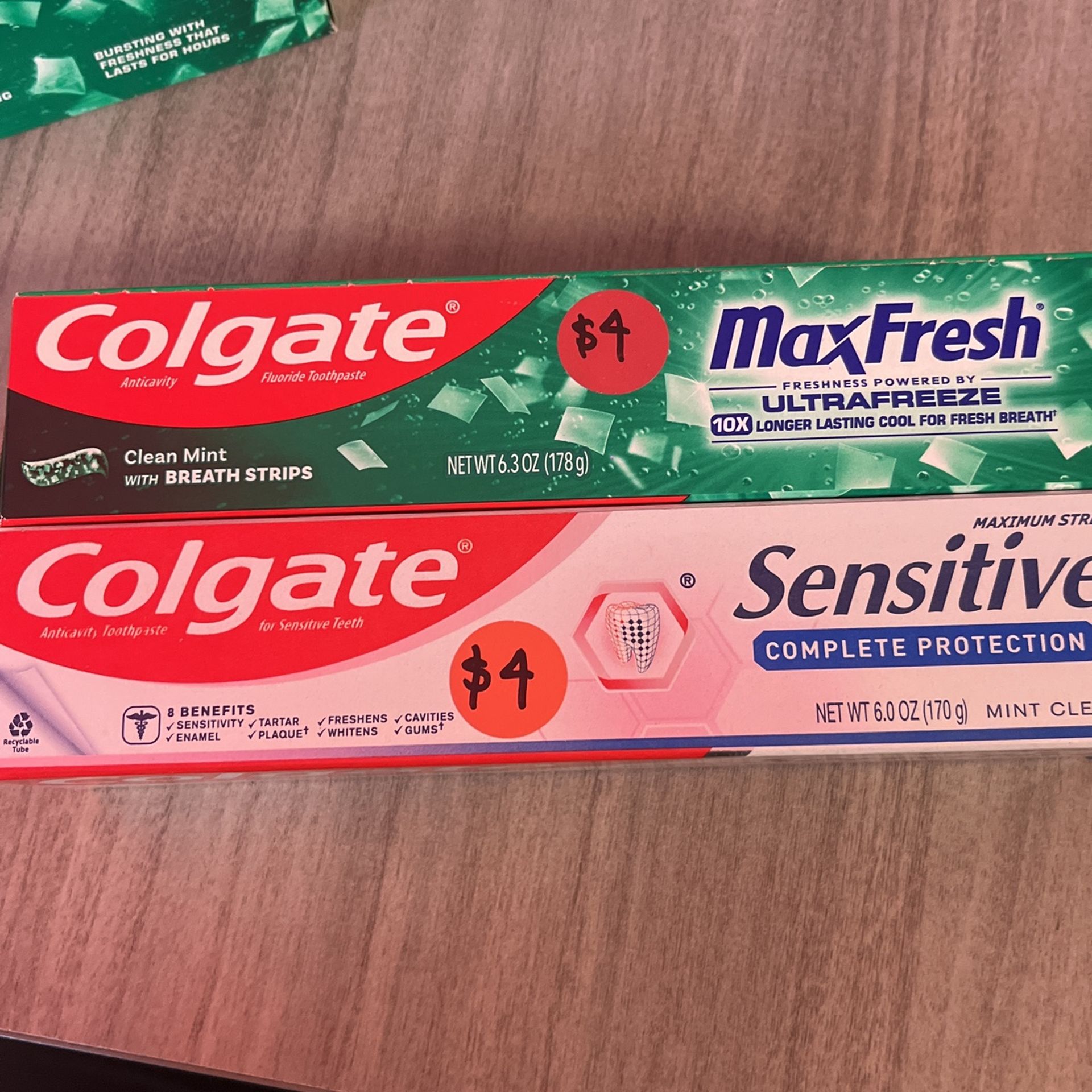 Colgate Max fresh/ Colgate Total/ Colgate Sensitive $4 Each Or 2x$7
