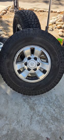 Toyota Alloy Wheels with All-Terrain Tires