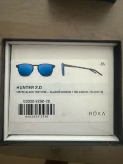 HUNTER 2.0 MATTE BLACK TORTOISE - GLACIER MIRROR / POLARIZED / 9% [CAT 3]