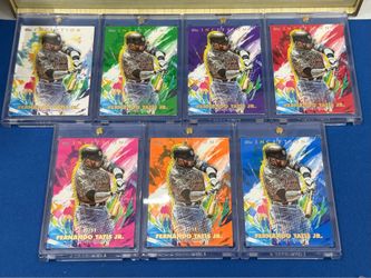 2020 Topps Inception Fernando Tatis Jr Rainbow! Base,Purple,Red,Pink,Orange,Blue