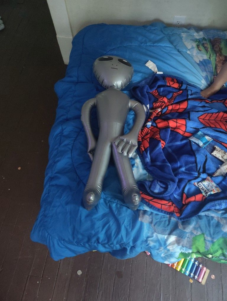 It's an inflatable alien.