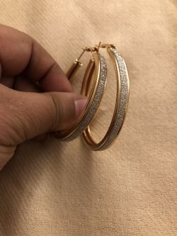 Gold plated earrings