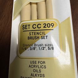 Acrylic Stencil Brush Set
