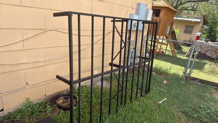 Black Steel Stair Queen size frame