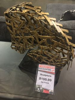 Accent Gold Metal Sculpture Sale