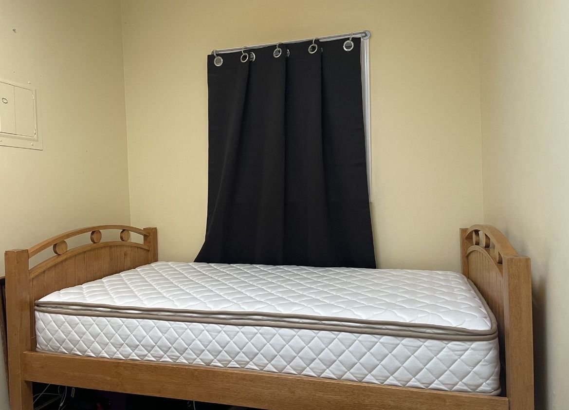 TWIN mattress & bed frame!