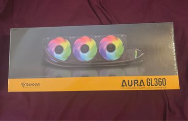 GAMDIAS Aura GLV2 360mm ARGB AIO Liquid CPU Cooler White – Brand New Sealed